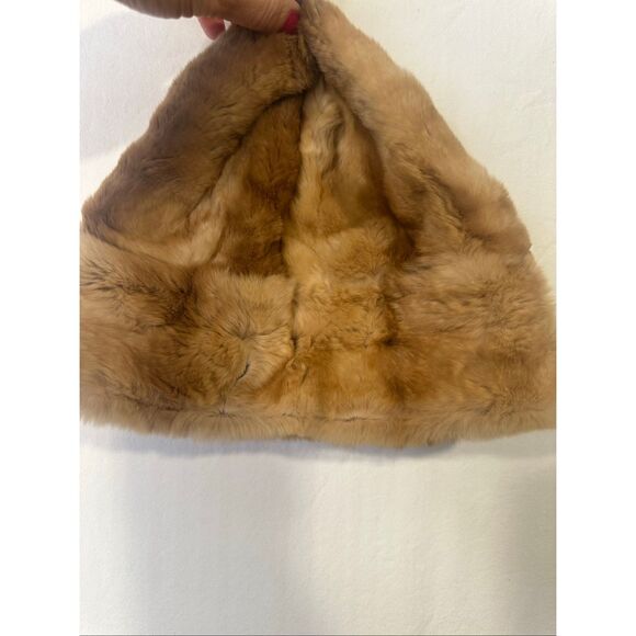 Prada Kolinsky Fur Brown/Tan Hat, made in Italy - Picture 1 of 7